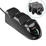 PS4 Controller Charger, Playstation 4/PS4 / PS4 Slim / PS4 Pro Controller Charger Charging Station Docking Stand, DualShock 4 Controller USB Charging Docking Station, LED Indicator