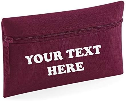 Personalised Pencil Case (Burgundy)
