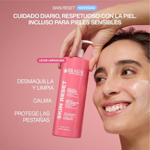 - Skin Reset, Leche Limpiadora, Desmaquillante, 400 ml