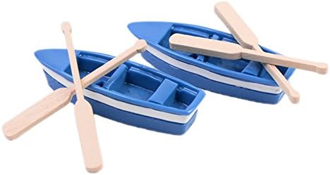 LAMEIDA Micro Landscape Decoration Mini Outdoor Sailboat Garden Seaside Decoration DIY Craft Fairy Garden Doll House Decoration 2pcs