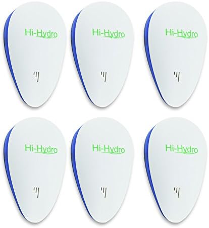 HiHydro 6 Pack Pest Control Ultrasonic Repeller, Electronic Plug In Pest Control for Mice, Cockroaches, Rodents, Flies, and Spiders, Bed Bugs, Mosquitoes, Roaches, Non-toxic Eco-Friendly