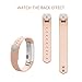 Vancle Fitbit Alta Bands, Newest Adjustable Replacement Bands for Fitbit Alta/Fitbit Alta Band/Fitbit Alta Bands (with Metal Clasp, No Tracker), Blush Pink, Small