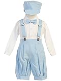 DapperLads Lito Little Boys' Rayon-Linen 5 Piece Knicker Set in Four Colors