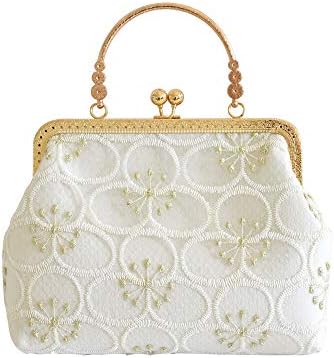 C Astle クラッチバック 結婚式バック 大きめ 手作り レトロ レース 謝恩会 入学式 卒業式 ショルダーバック パーティーバック 可愛い