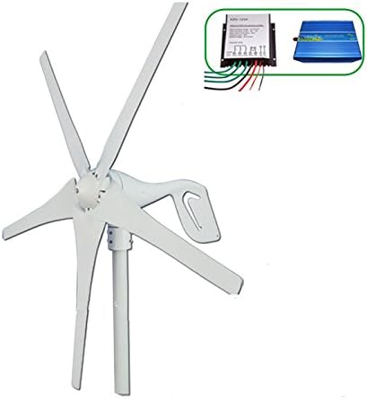 GOWE Wind turbine generator 600w max , horizontal wind generator 12V/24V windmill, come with wind controller+600w off grid inverter.