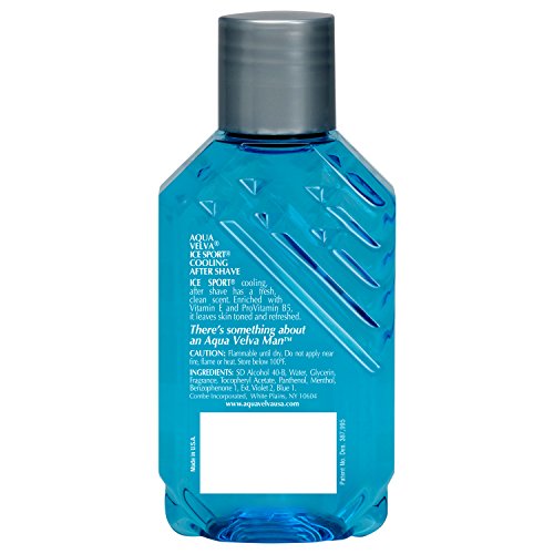Aqua Velva Cooling Mens After Shave, Ice Sport, Vitamin E and Pro