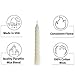 CandleNScent Spiral Taper Dinner Traditional Shabbos Candles Holiday Household Party -White 5 Inch - (Pack of 12)
