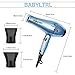 Babyltrl 1875W Hair Dryer, Negative Ions Professional Salon Hair Blow Dryer with LED Temperature Display, AC Motor Low Noise Hairdryer with 2 Concentrator Nozzle Attachments