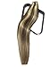 Tape in Hair Extensions With Blonde Highlighted Human Hair Extensions Silky Straight Seamless Skin Weft Human Remy Hair (16 inches, 2P613)