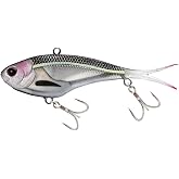 Nomad Design Vertrex Max 3-1/3" (85mm) Soft Vibe Fishing Lure, Maximum Slow-Speed Vibration with Deep Compact Body &amp; BKK Hooks, Level Sink (3/4oz) for Striped Bass &amp; Snook