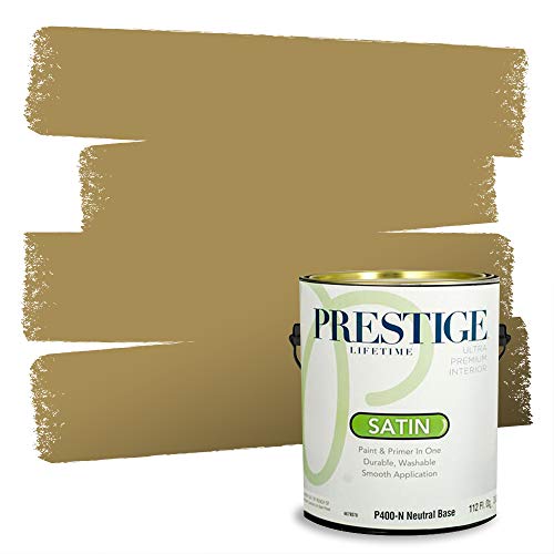 PRESTIGE Paints Interior Paint and Primer In One, 1-Gallon, Satin, Comparable M…