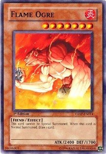 Yu-Gi-Oh! - Flame Ogre (CDIP-EN014) - Cyberdark Impact - 1st Edition - Common