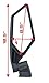 UTV Rear View Side Race Mirror Racing Side Mirrors for Can Am Maverick X3 2017 2018