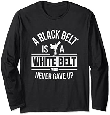 Unisex Martial Arts Karate Kung Fu Taekwondo Judo Belt Long Sleeve 2XL Black