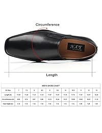 NXT NEW YORK Men's Leather Dress Shoes Slip On Plain Toe Loafer Shoes Men Formal Classic Comfortable Business Shoes