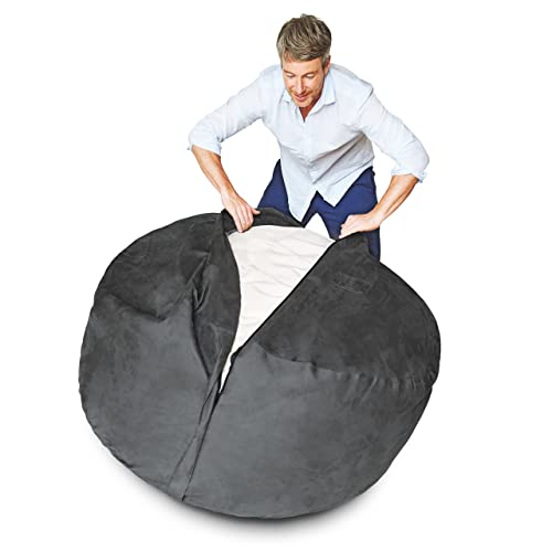 Lumaland Luxurious 4ft Bean Bag Chair with Microsuede Cover Ultra
