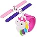 Twinkleming Unicorn Bracelet Birthday Party Favors for Kids, Colorful Assorted Reversible Silicone Wristbands, Christmas Rubber Toys Class Prizes for Children Girls Boys, 6 Pack Slap Bracelets