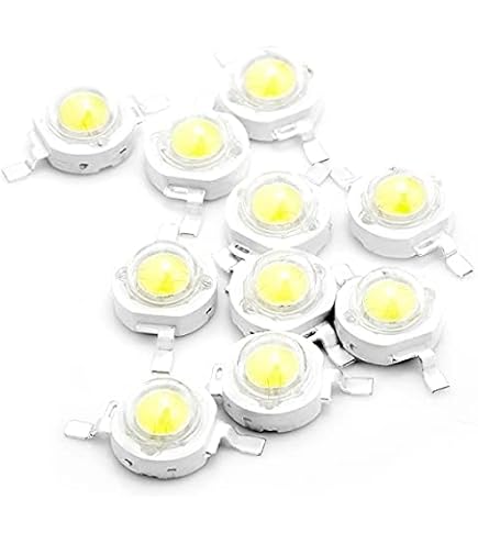 Lot De 5 LEDs COB 3W – Blanc Chaud 3000-3200K – 280lm – 20mm – 5V DC – Uxcell