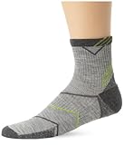 Sockwell Men's Incline Quarter Compression Socks, Light Grey, Large/X-Large