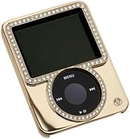 Gilty Couture 14k Gold-Plated Slider Case with Clear Swarovski Crystals for iPod nano 3G