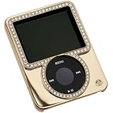 Gilty Couture 14k Gold-Plated Slider Case with Clear Swarovski Crystals for iPod nano 3G