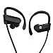 Bluetooth Headset, Sweatproof Sports Wireless Headphones In-Ear Headphone with microphone (7 Hours Play Time) (Black)