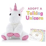 ORIENTAL CHERRY Unicorn Stuffed Animal - Talking