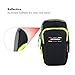 KEYNICE Sports Armband Double Pockets Multifunctional Outdoor Arm Bag for iPhone 7 6 Plus 6s 6, Samsung Note 5 4 3, Nexus 5 and Less Than 5.8 inches Cell Phones - L Size, Black