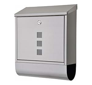 'Nanook Buzón de pared Buzón Piazza - Acero inoxidable cepillado