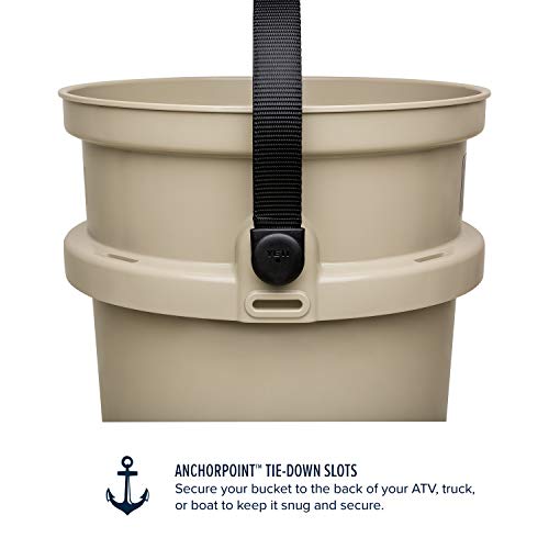 YETI Loadout 5Gallon Bucket, Impact Resistant Fishing/Utility Bucket, Tan Pricepulse