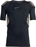 NIKE Youth Pro Hyperstrong Short Sleeve Football Top White/Camo