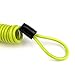 Disc Lock Reminder Cable Bike Motorcycle Alarm Safety Lanyard Spring Coil Wire SPC001 (Yellow)