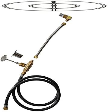 Stanbroil Natural Gas Fire Pit Stainless Steel Burner Ring Installation Kit 24 Inch Amazon Com Au Lawn Garden