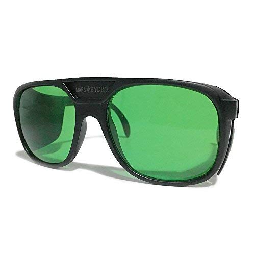 MarsHydro LED Grow Lights Safety Glasses for Indoor Gardens Greenhouses Hydroponics Protective Goggles Against UV IR Rays Protective Eyewear (MARS HYDRO Safety Glasses)