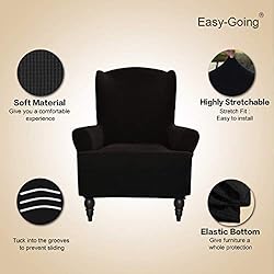 Easy-Going Stretch Wingback Chair Sofa Slipcover