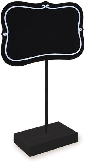 Multicraft Imports Chalkboard Table Sign 2.6 x 1.8-inch Bracket with White, Acrylic, Multicolour, 9.52x17.14x3.81 cm - Image 3