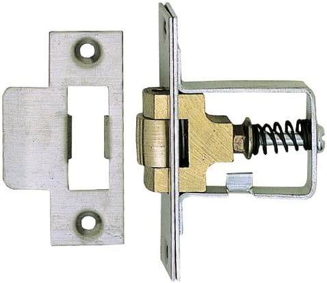 Heavy Duty Adjustable Roller Mortice Door Catch/Latch 38mm - Satin Stainless Steel