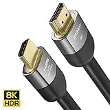 16ft 8K HDMI 2.1 CL3 in-Wall Cable Ultra High Speed 48Gbps Compatible with Apple TV Roku Netflix Playstation Xbox One X Samsung Sony LG