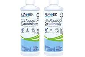 Kem-Tek Pool and Spa 60-Percent Concentrated Algaecide, 1 Quart 2 Pack