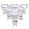 SINCELIGHT GU10 LED-lichtreflector 60° stralingshoek, 6W, RA≈92, Neutraal wit 4000K, niet-dimbaar, 550 lumen equivalent…