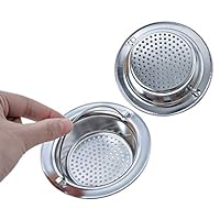 Kitchen Sink Strainer,Stainless Steel Drain Cover,Hand-held Sink Drain Strainer Basket,Large Wide 4.33" Diameter Rim By Chuanyue,2-Piece
