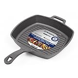 Westinghouse WFL75 Select Series Seasoned Cast Iron 10 1/2 Inch Square Grill Pan