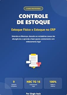 Livro Controle de Estoque: Físico x ERP (Sistema)