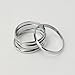 wy 2014 Susenstore 5pcs Urban Silver Stack Plain Cute Above Knuckle Ring Band Midi Ring Set Silver, 5pcs
