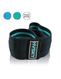 HVSKY Fitness Fabric Resistance Bands   Premium Booty Band   Tones Legs, Hips, Glutes   Soft & Non-Slip Hip Band - Newest Version for 2019