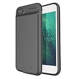 iPhone 7 / 8 Battery Case,Proker Ultra Slim Extended Charging Case With High Capacity 3000mAh for iPhone 7 iPhone 8- 4.7 inch Soft Rubber Hinge Design&Build-in Magnet(NOT For iPhone 7 Plus)(Black)
