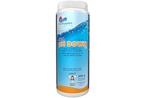 pH Down for Hot Tub and Spa – 950g pH Minus – Fast Dissolving Granular Formula – Optimize Sanitizer Performance – Ensures Saf