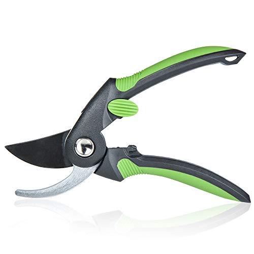 BUTTERFLY LOVE Hand Prunners for Garden, Garden Scissors Pruning Shears for The Gardeners, Heavy Duty Garden Bypass Pruning Shears Clippers for The Garden Plants and Roses| Stainless Steel Blades