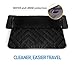 Reusable Dog car Seat Cover for All Cars with Side Flaps & Free Stop Barking Whistle - Durable Non-Slip Comfortable Material for Safe Traveling on the Road | Machine Washable & Easy to Install, Black