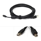 USB 2.0 Mini-B 5-Pin Tether Cable 15ft 15' Tether Tethered Photography Tools Cable for Canon 5D Mark II III 1D 1DS IV 7D &amp; Nikon D600 D610 D700 D4 1 J2 V2 UC-E15 UC-E4 Black